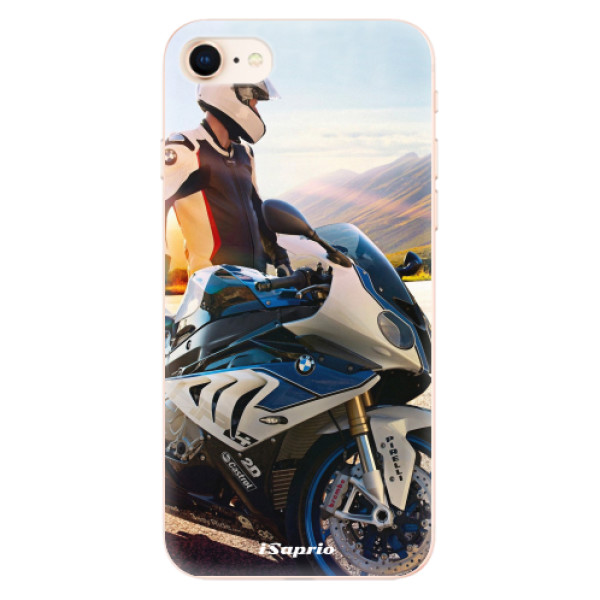 Odolné silikonové pouzdro iSaprio - Motorcycle 10 - iPhone 8