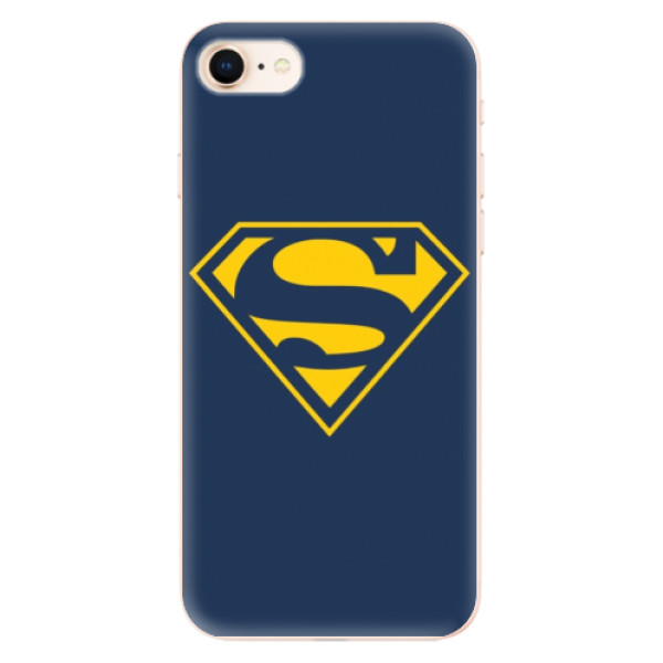 Silikonové odolné pouzdro iSaprio Superman 03 na mobil Apple iPhone 8 (Silikonový odolný kryt, obal, pouzdro iSaprio Superman 03 na mobil Apple iPhone 8)