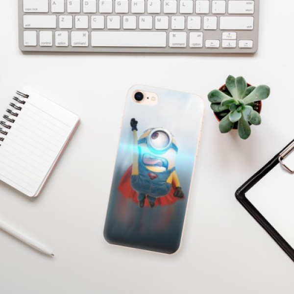 Silikonové pouzdro iSaprio - Apple iPhone 8 - Mimons Superman 02