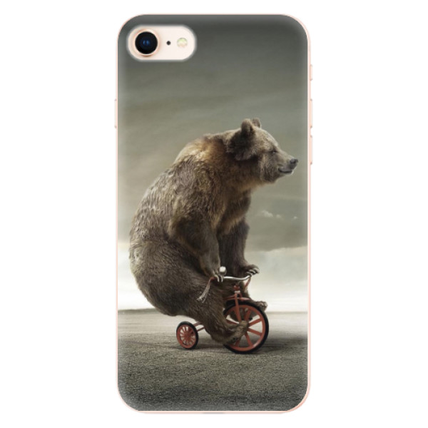 Silikonové odolné pouzdro iSaprio Bear 01 na mobil Apple iPhone 8 (Silikonový odolný kryt, obal, pouzdro iSaprio Bear 01 na mobil Apple iPhone 8)