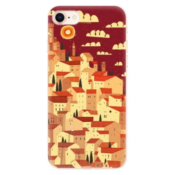 Odolné silikonové pouzdro iSaprio - Mountain City - iPhone 8