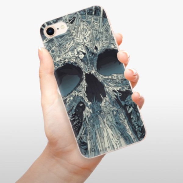 Silikonové pouzdro iSaprio - Apple iPhone 8 - Abstract Skull