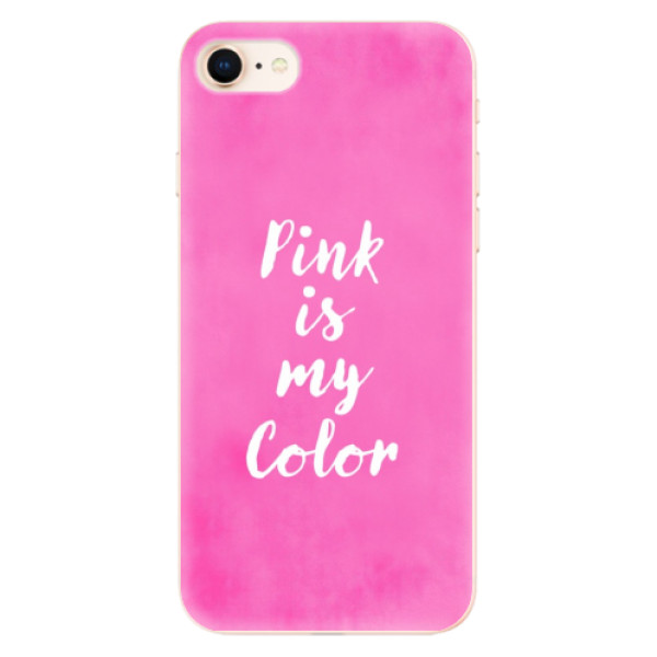 Silikonové odolné pouzdro iSaprio Pink is my color na mobil Apple iPhone 8 (Silikonový odolný kryt, obal, pouzdro iSaprio Pink is my color na mobil Apple iPhone 8)