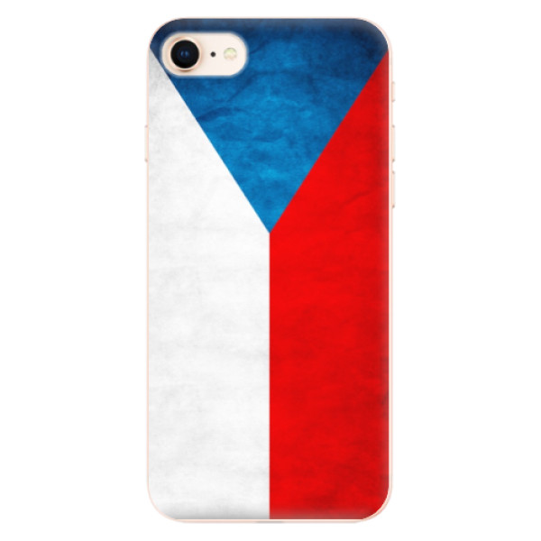 Silikonové odolné pouzdro iSaprio Czech Flag na mobil Apple iPhone 8 (Silikonový odolný kryt, obal, pouzdro iSaprio Czech Flag na mobil Apple iPhone 8)