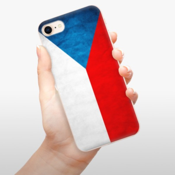 Silikonové pouzdro iSaprio - Apple iPhone 8 - Czech Flag