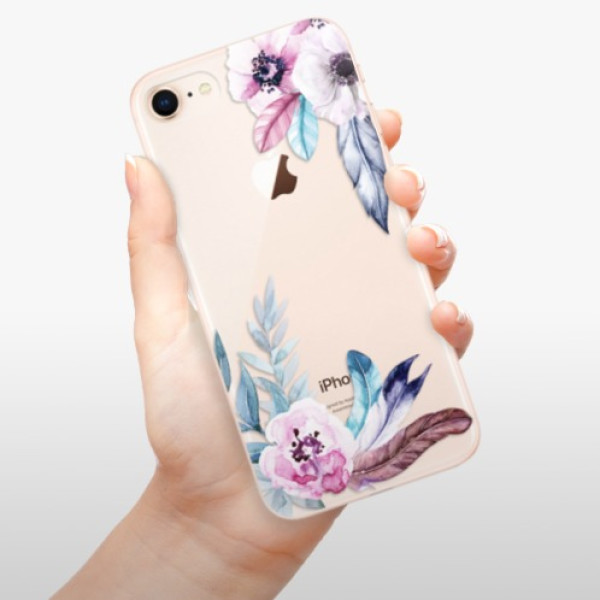 Silikonové pouzdro iSaprio - Apple iPhone 8 - Flower Pattern 04