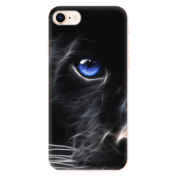 Silikonové odolné pouzdro iSaprio Black Puma na mobil Apple iPhone 8 (Silikonový odolný kryt, obal, pouzdro iSaprio Black Puma na mobil Apple iPhone 8)
