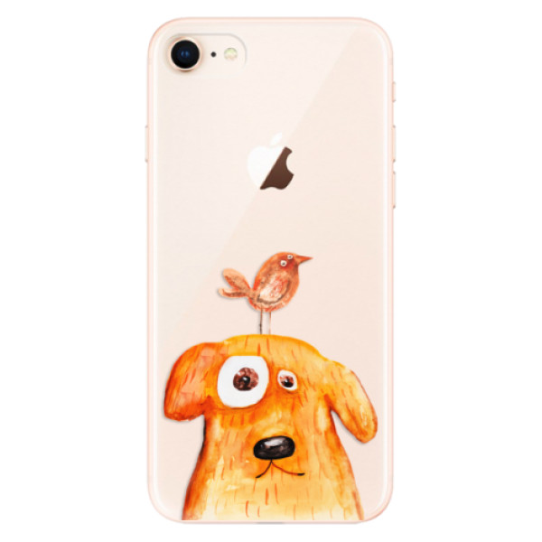 Silikonové odolné pouzdro iSaprio Dog And Bird na mobil Apple iPhone 8 (Silikonový odolný kryt, obal, pouzdro iSaprio Dog And Bird na mobil Apple iPhone 8)