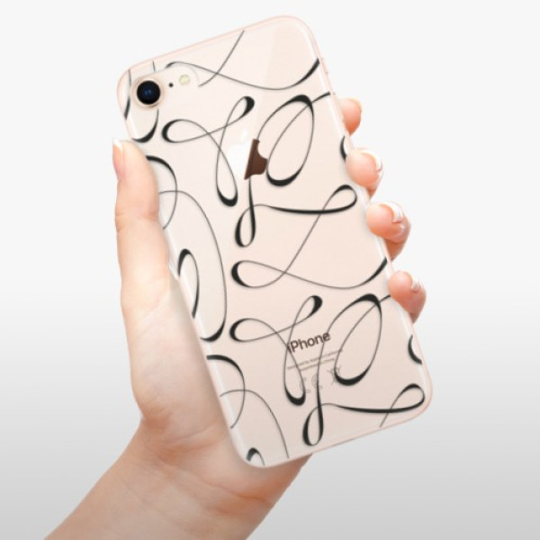 Silikonové pouzdro iSaprio - Apple iPhone 8 - Fancy black