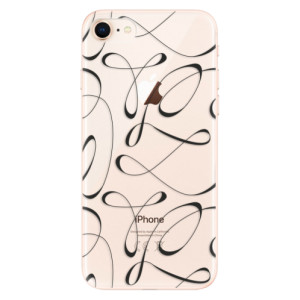 Silikonové pouzdro iSaprio - Apple iPhone 8 - Fancy black