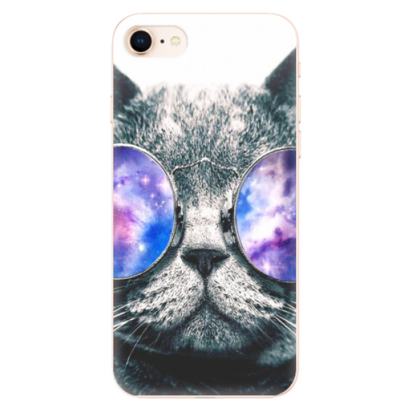 Silikonové odolné pouzdro iSaprio Galaxy Cat na mobil Apple iPhone 8 (Silikonový odolný kryt, obal, pouzdro iSaprio Galaxy Cat na mobil Apple iPhone 8)