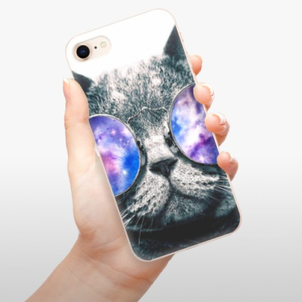 Silikonové pouzdro iSaprio - Apple iPhone 8 - Galaxy Cat