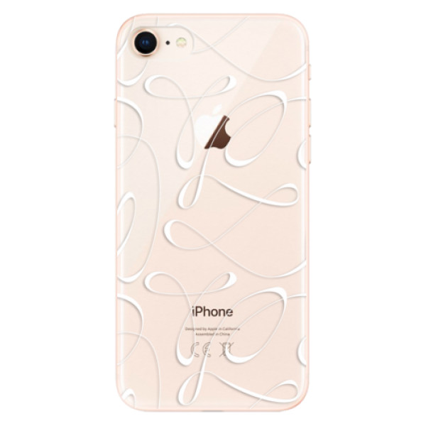 Silikonové odolné pouzdro iSaprio Fancy white na mobil Apple iPhone 8 (Silikonový odolný kryt, obal, pouzdro iSaprio Fancy white na mobil Apple iPhone 8)