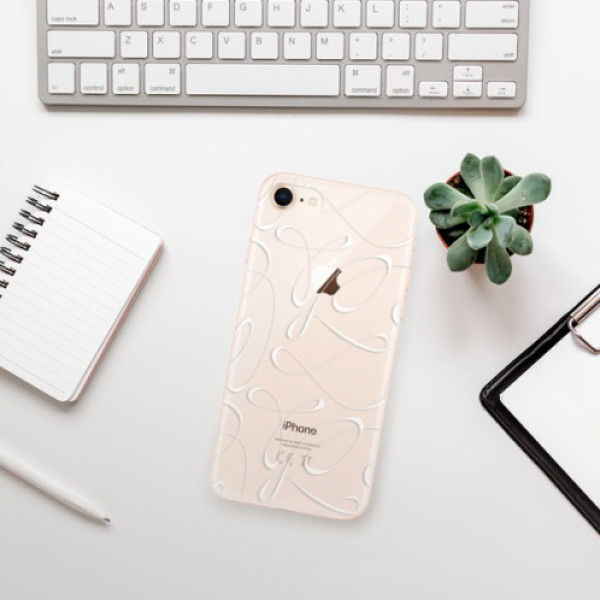 Silikonové pouzdro iSaprio - Apple iPhone 8 - Fancy white