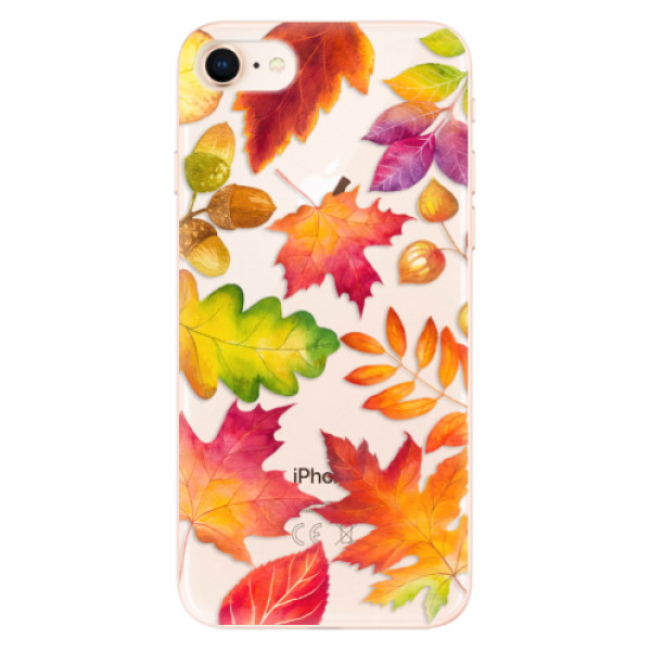 Silikonové odolné pouzdro iSaprio Autumn Leaves 01 na mobil Apple iPhone 8 (Silikonový odolný kryt, obal, pouzdro iSaprio Autumn Leaves 01 na mobil Apple iPhone 8)
