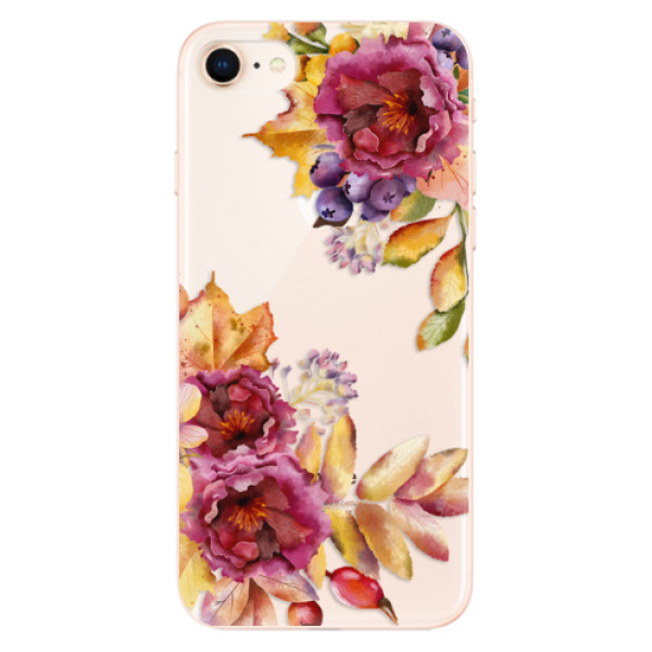 Odolné silikonové pouzdro iSaprio - Fall Flowers - iPhone 8
