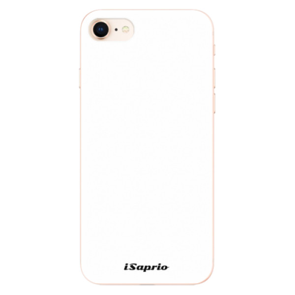 Silikonové odolné pouzdro iSaprio 4Pure bílé na mobil Apple iPhone 8 (Silikonový odolný kryt, obal, pouzdro iSaprio 4Pure bílé na mobil Apple iPhone 8)