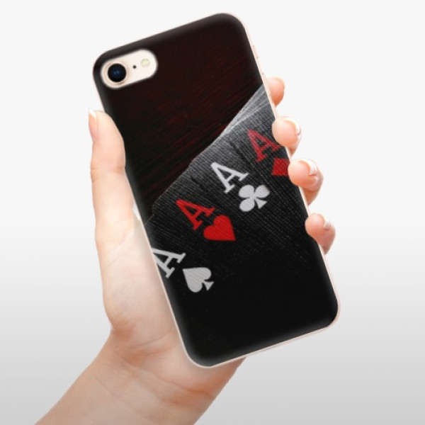 Silikonové pouzdro iSaprio - Apple iPhone 8 - Poker