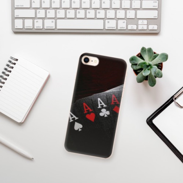 Silikonové pouzdro iSaprio - Apple iPhone 8 - Poker