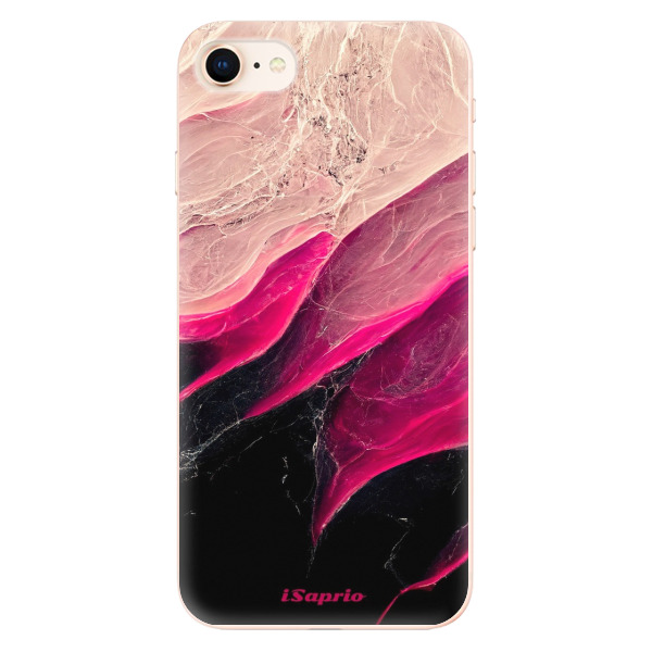 Odolné silikonové pouzdro iSaprio - Black and Pink - iPhone 8