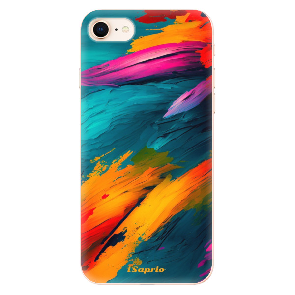 Odolné silikonové pouzdro iSaprio - Blue Paint - iPhone 8