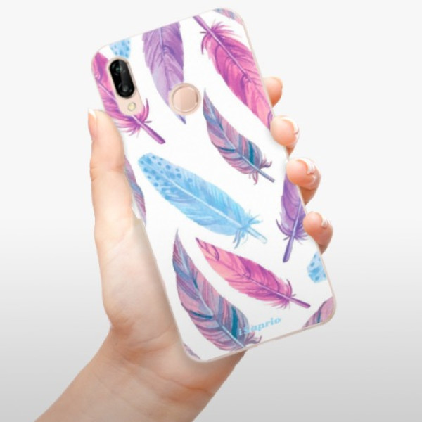 Silikonové pouzdro iSaprio - Huawei P20 Lite - Feather Pattern 10