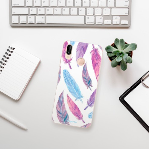 Silikonové pouzdro iSaprio - Huawei P20 Lite - Feather Pattern 10