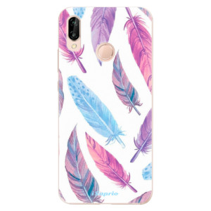 Silikonové pouzdro iSaprio - Huawei P20 Lite - Feather Pattern 10