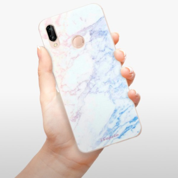 Silikonové pouzdro iSaprio - Huawei P20 Lite - Raibow Marble 10