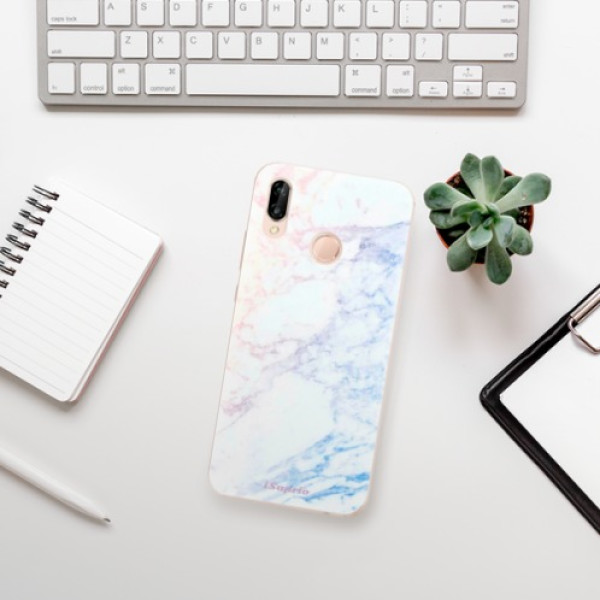 Silikonové pouzdro iSaprio - Huawei P20 Lite - Raibow Marble 10