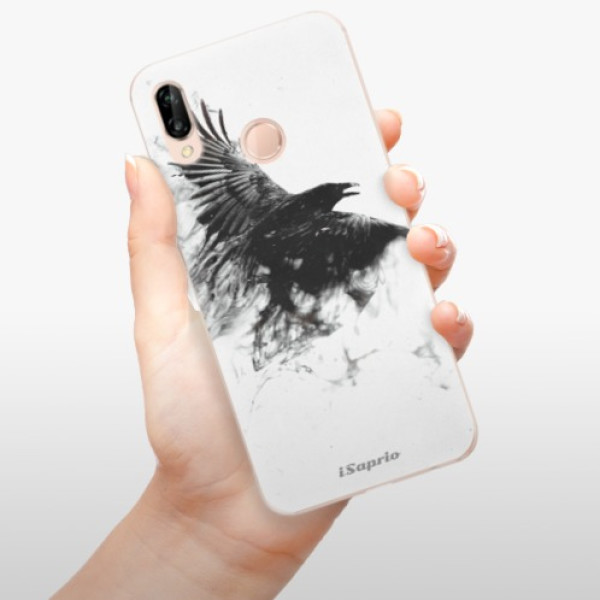 Silikonové pouzdro iSaprio - Huawei P20 Lite - Dark Bird 01