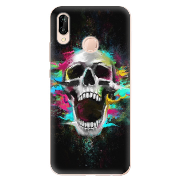Silikonové odolné pouzdro iSaprio Skull in Colors na mobil Huawei P20 Lite (Silikonový odolný kryt, obal, pouzdro iSaprio Skull in Colors na mobil Huawei P20 Lite)