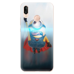 Silikonové pouzdro iSaprio - Huawei P20 Lite - Mimons Superman 02