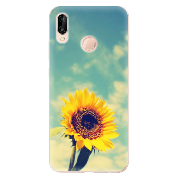Silikonové odolné pouzdro iSaprio Sunflower 01 na mobil Huawei P20 Lite (Silikonový odolný kryt, obal, pouzdro iSaprio Sunflower 01 na mobil Huawei P20 Lite)
