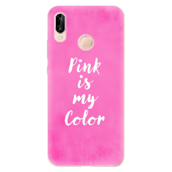 Silikonové odolné pouzdro iSaprio Pink is my color na mobil Huawei P20 Lite (Silikonový odolný kryt, obal, pouzdro iSaprio Pink is my color na mobil Huawei P20 Lite)