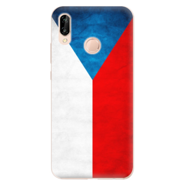 Silikonové odolné pouzdro iSaprio Czech Flag na mobil Huawei P20 Lite (Silikonový odolný kryt, obal, pouzdro iSaprio Czech Flag na mobil Huawei P20 Lite)