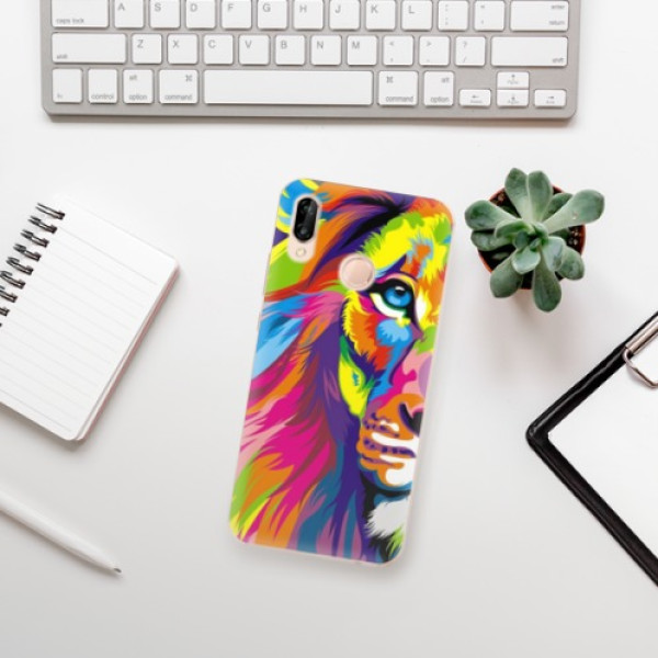 Silikonové pouzdro iSaprio - Huawei P20 Lite - Rainbow Lion