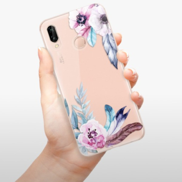Silikonové pouzdro iSaprio - Huawei P20 Lite - Flower Pattern 04