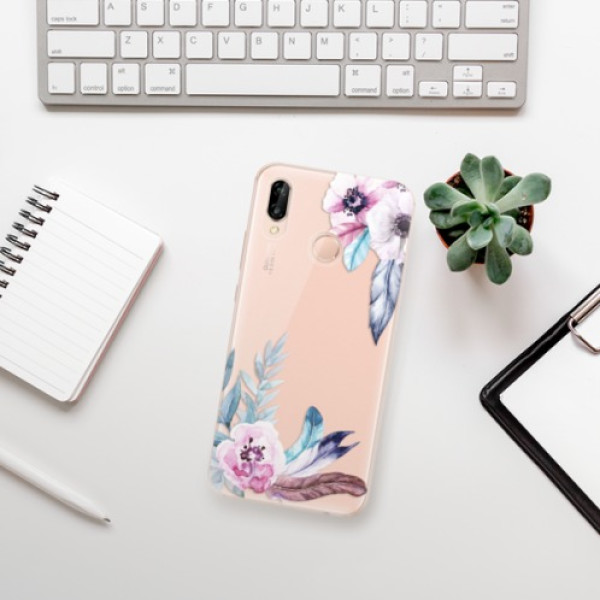 Silikonové pouzdro iSaprio - Huawei P20 Lite - Flower Pattern 04