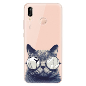 Silikonové pouzdro iSaprio - Huawei P20 Lite - Crazy Cat 01