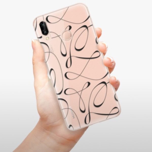 Silikonové pouzdro iSaprio - Huawei P20 Lite - Fancy black