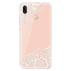 Silikonové pouzdro iSaprio - Huawei P20 Lite - White Lace 02