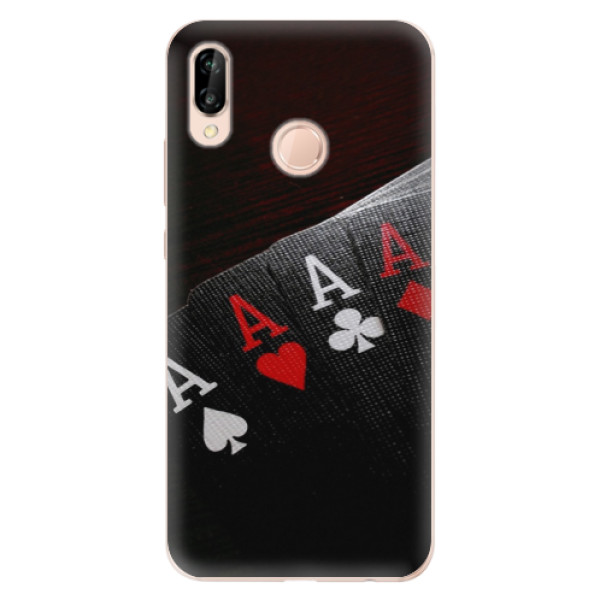 Odolné silikonové pouzdro iSaprio - Poker - Huawei P20 Lite