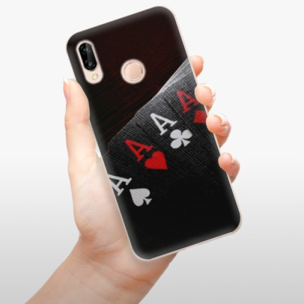 Silikonové pouzdro iSaprio - Huawei P20 Lite - Poker