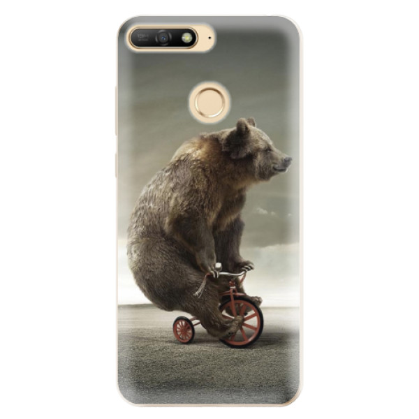 Silikonové odolné pouzdro iSaprio Bear 01 na mobil Huawei Y6 Prime 2018 (Silikonový odolný kryt, obal, pouzdro iSaprio Bear 01 na mobil Huawei Y6 Prime (2018))