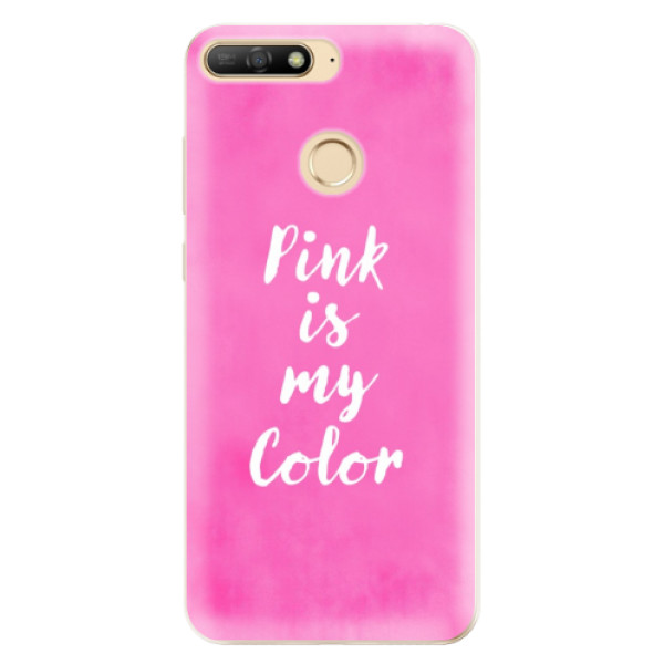 Silikonové odolné pouzdro iSaprio Pink is my color na mobil Huawei Y6 Prime 2018 (Silikonový odolný kryt, obal, pouzdro iSaprio Pink is my color na mobil Huawei Y6 Prime (2018))