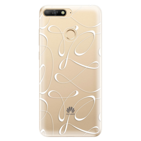 Silikonové odolné pouzdro iSaprio Fancy white na mobil Huawei Y6 Prime 2018 (Silikonový odolný kryt, obal, pouzdro iSaprio Fancy white na mobil Huawei Y6 Prime (2018))