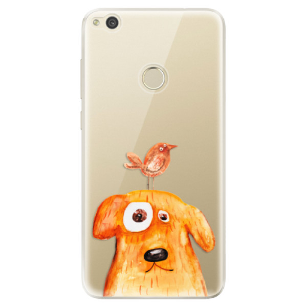 Silikonové odolné pouzdro iSaprio Dog And Bird na mobil Huawei P9 Lite 2017 (Silikonový odolný kryt, obal, pouzdro iSaprio Dog And Bird na mobil Huawei P9 Lite (2017))