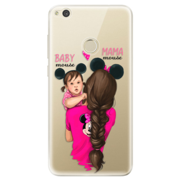 Silikonové odolné pouzdro iSaprio Mama Mouse Brunette and Girl na mobil Huawei P9 Lite 2017 (Silikonový odolný kryt, obal, pouzdro iSaprio Mama Mouse Brunette and Girl na mobil Huawei P9 Lite (2017))