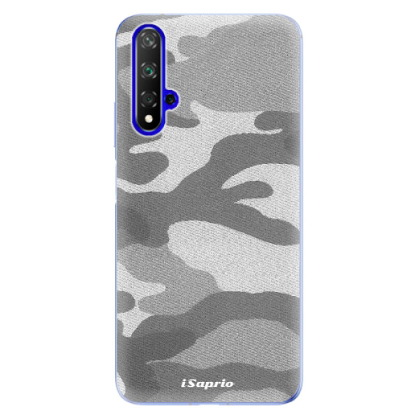 Odolné silikonové pouzdro iSaprio - Gray Camuflage 02 - Huawei Honor 20